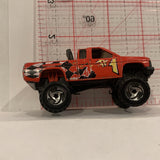 Red #1 Checkered Flag Lifted Truck ©1987 Hot Wheels Diecast Car EP