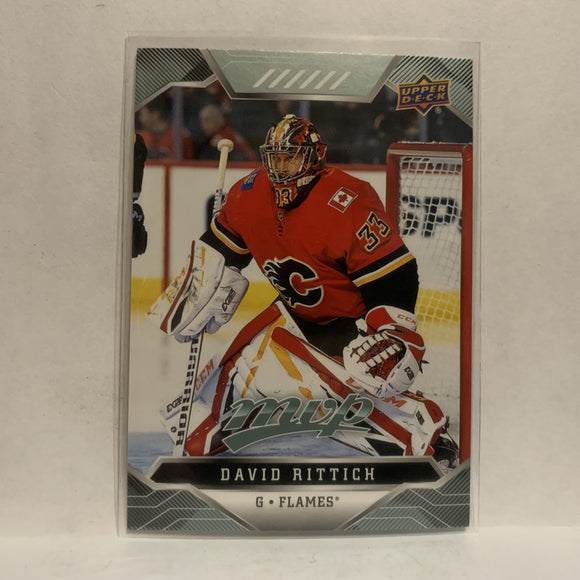#122 David Rittich Calgary Flames 2019-20 Upper Deck MVP Hockey Card KP
