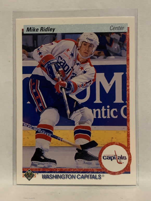 #97 Mike Ridley Washington Capitals 1990-91 Upper Deck Hockey Card  NHL