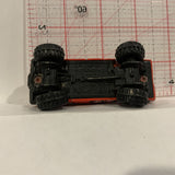 Red #1 Checkered Flag Lifted Truck ©1987 Hot Wheels Diecast Car EP