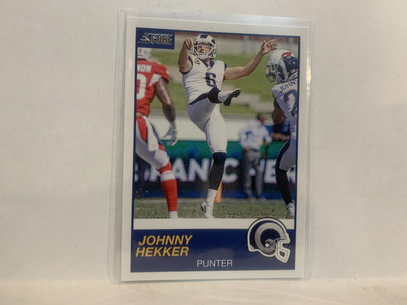 #301 Johnny Hekker Los Angeles Rams 2019 Score Football Card MA