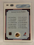 #302 Petri Skriko Checklist Vancouver Canucks 1990-91 Upper Deck Hockey Card  NHL