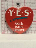 YES York Eats Smart Button Pinback