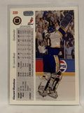 #220 Vincent Riendeau St Louis Blues 1991-92 Upper Deck Hockey Card  NHL