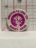 Homestead Fla Lodge 1754 Harry Anna Button Pinback