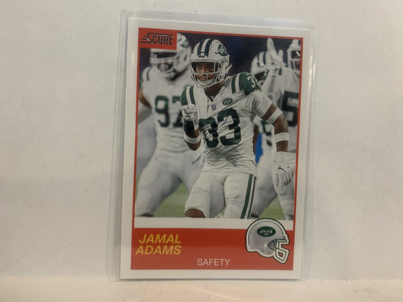 #158 Jamal Adams New York Jets 2019 Score Football Card MA