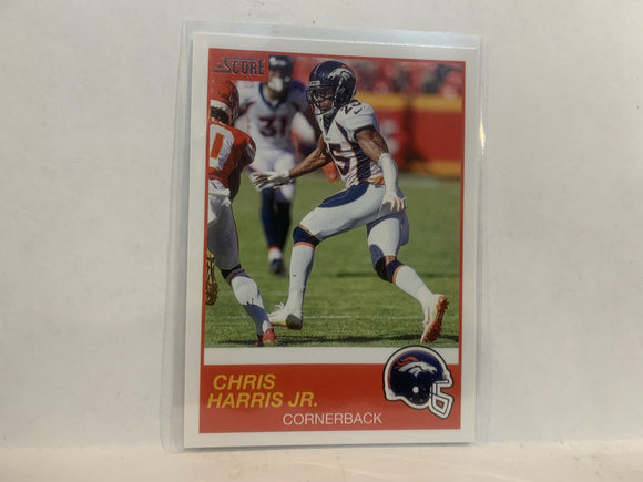 #21 Chris Harris Jr Denver Broncos 2019 Score Football Card MA