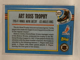 #522 Wayne Gretzky Art Ross Trophy Los Angeles Kings 1991-92 Topps Hockey Card  NHL