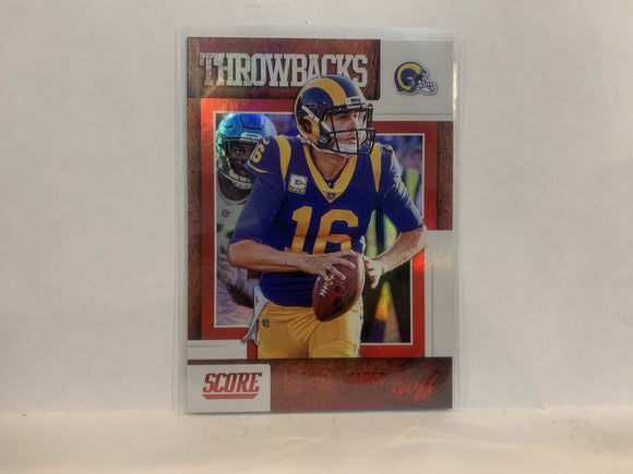 #T-8 Jared Goff Los Angeles Rams 2019 Score Football Card MB