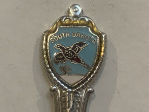 South Dakota Pheasent Collectable Souvenir Spoon EZ