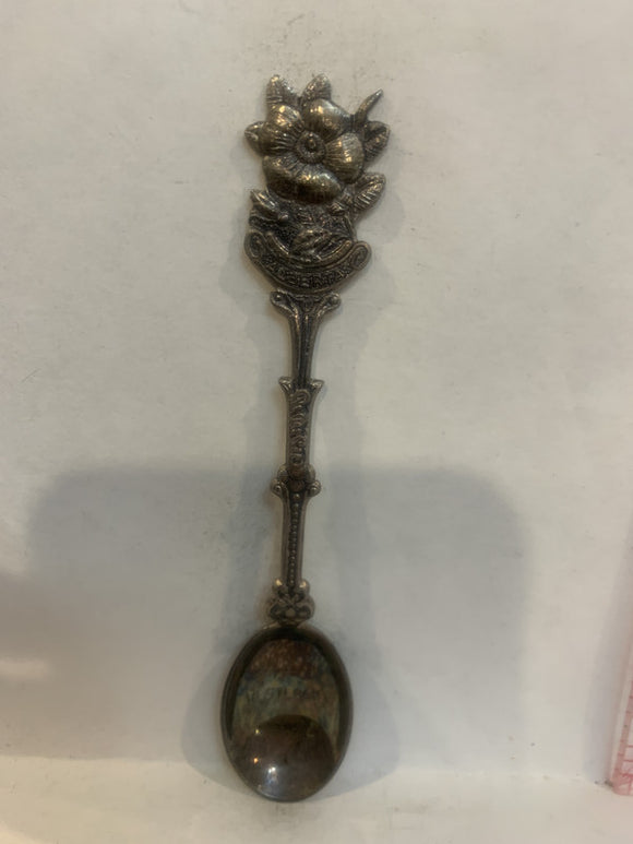 Westlock Alberta Wild Rose Souvenir Spoon