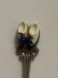Blue White Windmill Clogs Souvenir Spoon