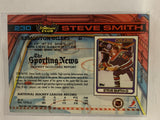#230 Steve Smith Rookie Edmonton Oilers 1991-92 Topps Stadium Club Hockey Card  NHL