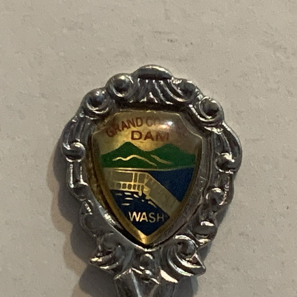 Grand Coulee Dam Washington Collectable Souvenir Spoon AI