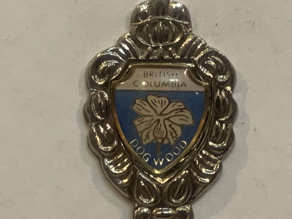 Honeymoon Bay British Columbia Dogwood Flower Collectable Souvenir Spoon EZ