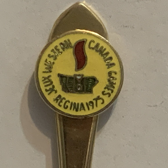 1975 Jeux western Canada Games Regina Collectable Souvenir Spoon AI