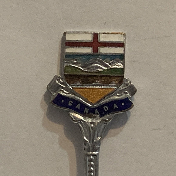 Camrose Alberta Crest Emblem Canada Collectable Souvenir Spoon AI