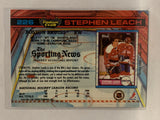 #226 Stephen Leach Rookie Wahington Capitals 1991-92 Topps Stadium Club Hockey Card  NHL