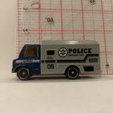Blue Grey Police Emergency Unit Truck Unbranded Diecast Car FA