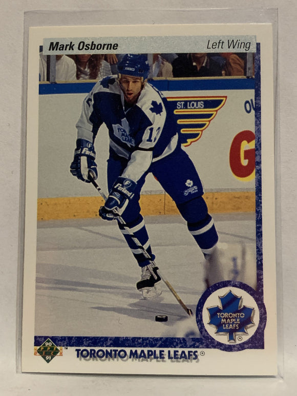#5 Mark Osborne Toronto Maple Leafs 1990-91 Upper Deck Hockey Card  NHL