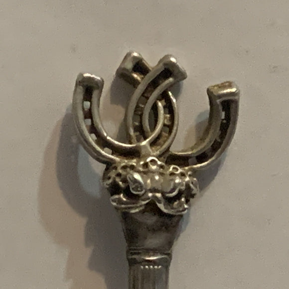 Pair of Horse Shoes Collectable Souvenir Spoon AI