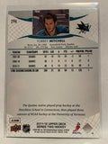 #296 Torrey Mitchell San Jose Sharks 2011-12 Upper Deck Series One Hockey Card  NHL