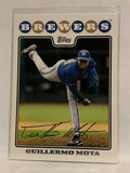 #UH212 Guillermo Mota Milwaukee Brewers 2008 Topps Update Baseball Card MLB