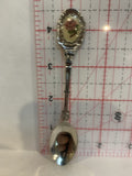 Cross Stitch Rose Flower Souvenir Spoon