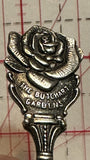 The Butchart Gardens Victoria BC Rose Flower EPNS British Columbia Souvenir Spoon