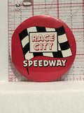Race City Speedway Button Pinback