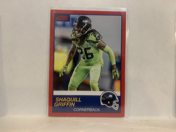 #321 Shaquill Griffin Red Seattle Seahawks 2019 Score Football Card MD