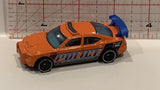 Orange Police Dodge Charger Drift Hot Wheels Toy Diecast Car