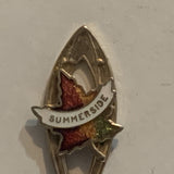 Summerside Prince Edward Island Canada Maple Leaf Collectable Souvenir Spoon AJ