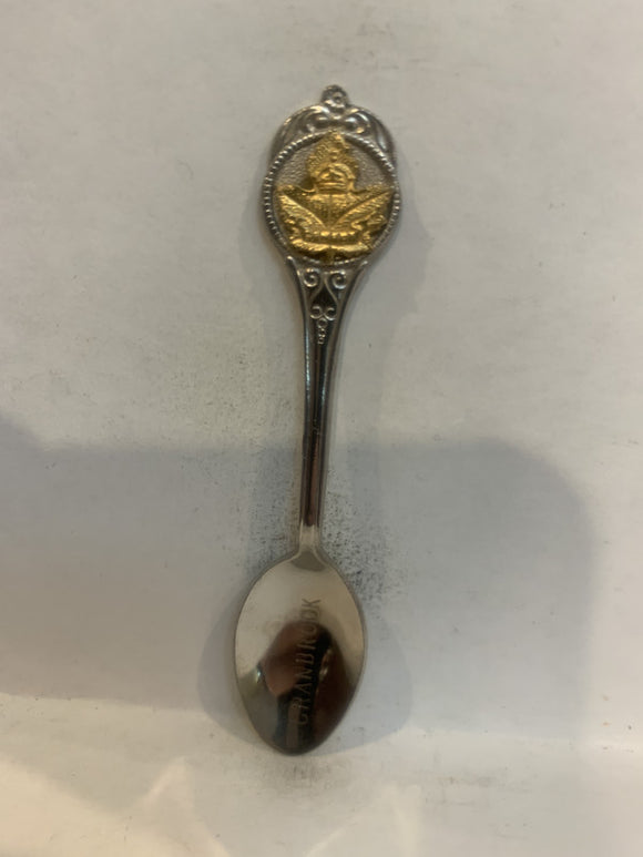 Cranbrook BC Maple Leaf Canada Crown Souvenir Spoon