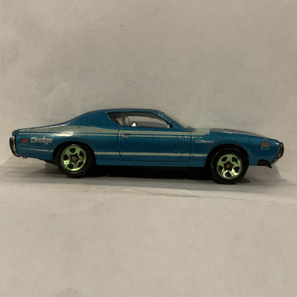Blue '71 Dodge Charger ©2009 Hot Wheels Diecast Car FB