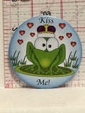 Forg Prince Kiss Me Button Pinback
