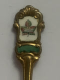 Canada Maple Leaf Green Souvenir Spoon