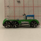 Green Semi Psycho Hot Wheels Diecast Car FB