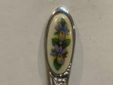 Blue Orchid Flower Collectable Souvenir Spoon NV