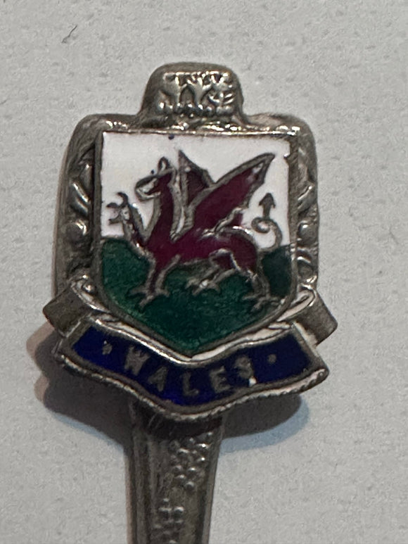 Wales Dragon Silverplated Europe Souvenir Spoon