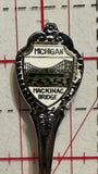Mackinac Bridge Michigan  Michigan Souvenir Spoon