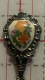 Painted Flowers Souvenir Spoon
