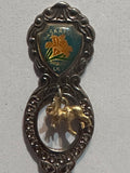 Saskatoon Moose Prairie Lily Japan Saskatchewan Souvenir Spoon