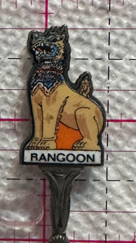 Rangoon Dog Myanmar Burma  Souvenir Spoon