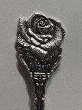 The Butchart Gardens Victoria BC Rose Flower EPNS British Columbia Souvenir Spoon