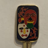 Carnival Masks Fork Collectable Souvenir Spoon AK