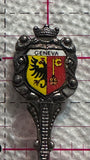 Geneva Crest Emblem Switzerland Silver Plated  Souvenir Spoon
