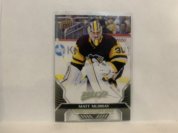 #15 Matt Murray Pittsburgh Penguins 2020-21 Upper Deck MVP Hockey Card MF