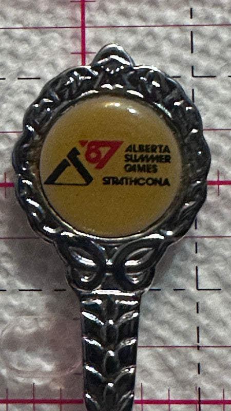 Strathcona Alberta Summer Games '87  Souvenir Spoon