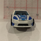 White Ford Falcon Race Car  Hot Wheels Diecast Car FC
